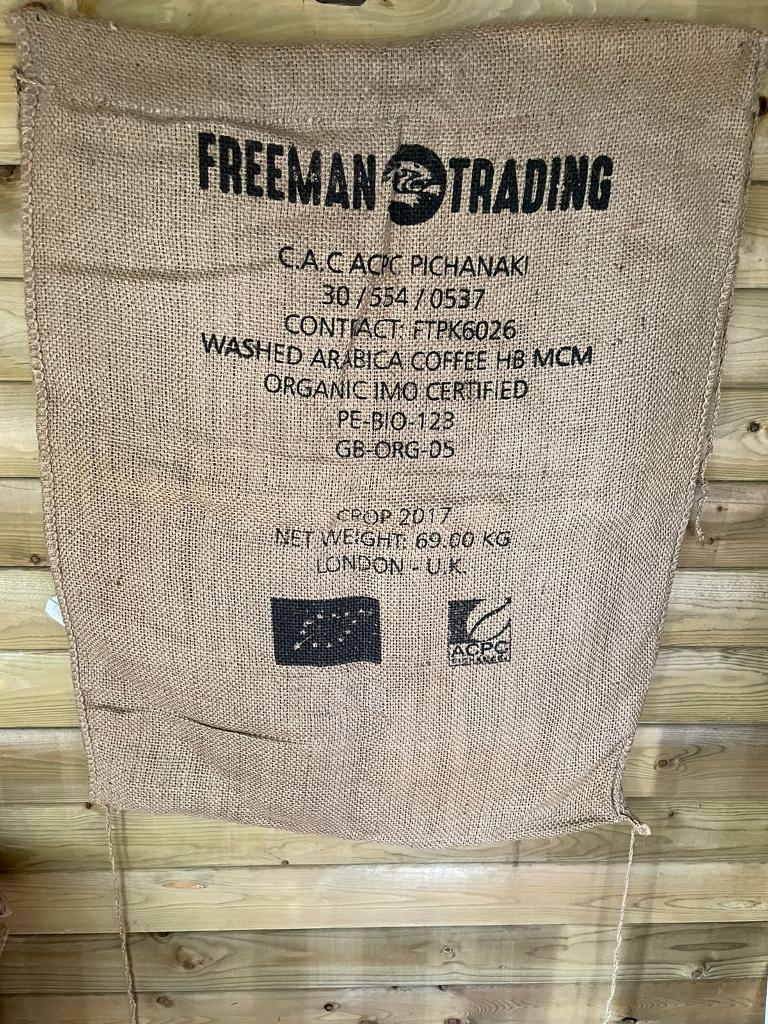 image for Coffee bean bag 100cm x 70cm approx 