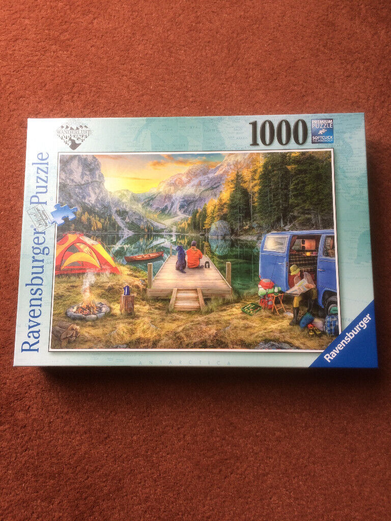 image for RAVENSBURGER 1000 PIECE JIGSAW PUZZLE-CALM CAMPSITE
