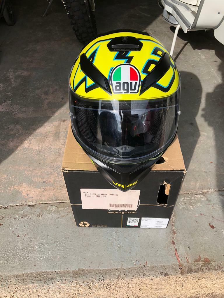 New AGV Valentino Rossi Winter Test motorcycle helmet