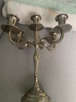 Silver coated candelabra 