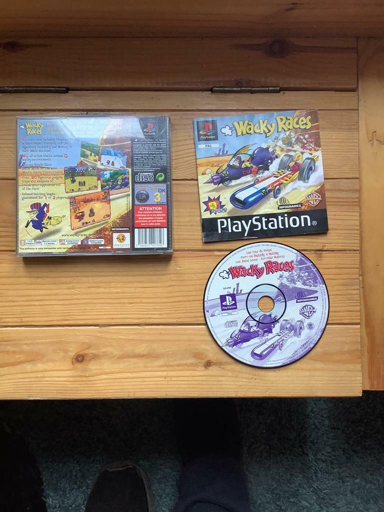 PlayStation one game wacky races 