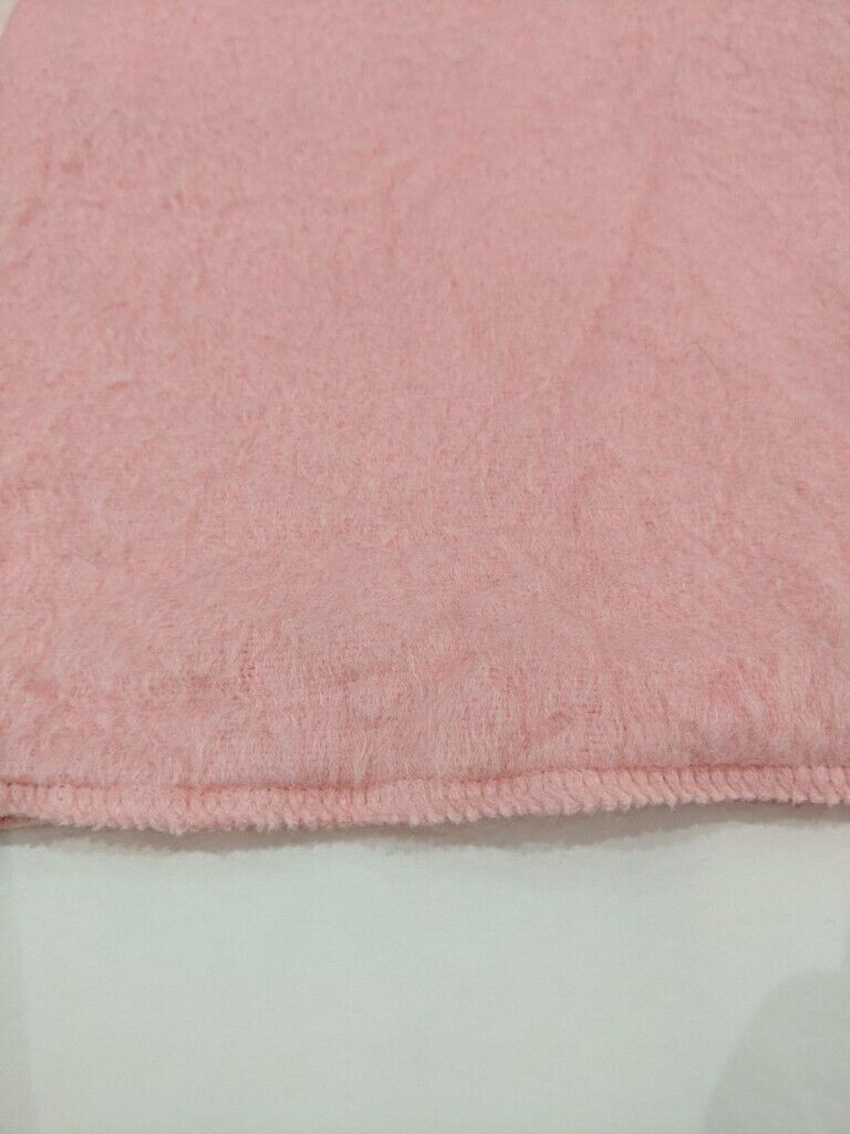 VINTAGE PINK BLANKET THROW SINGLE SIZE 150cm W x 195cm L