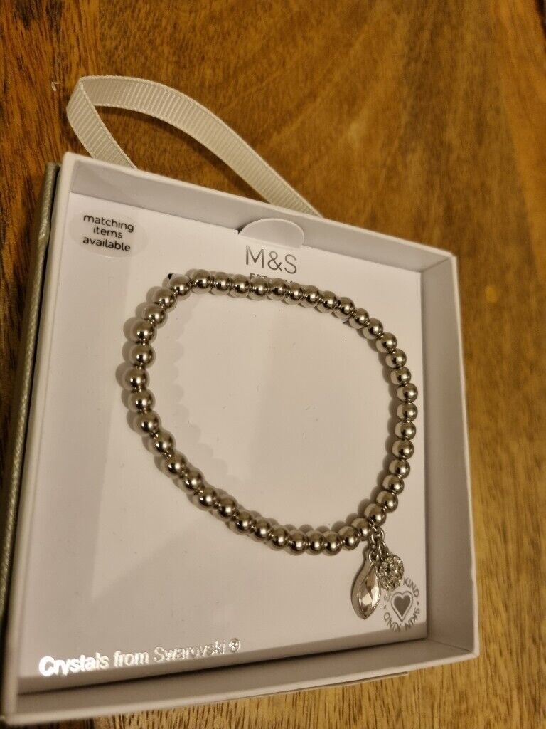 M&S Charm Bracelet with Swarovski® Crystals