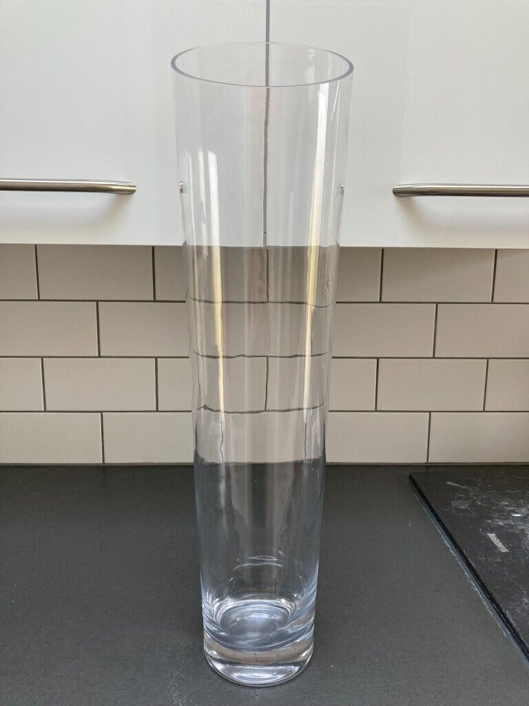 Decorative Large  Asymmetrical Glass Vase –  Unused Condition