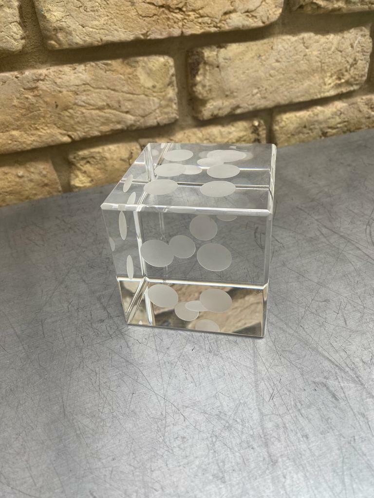 Glass paperweight