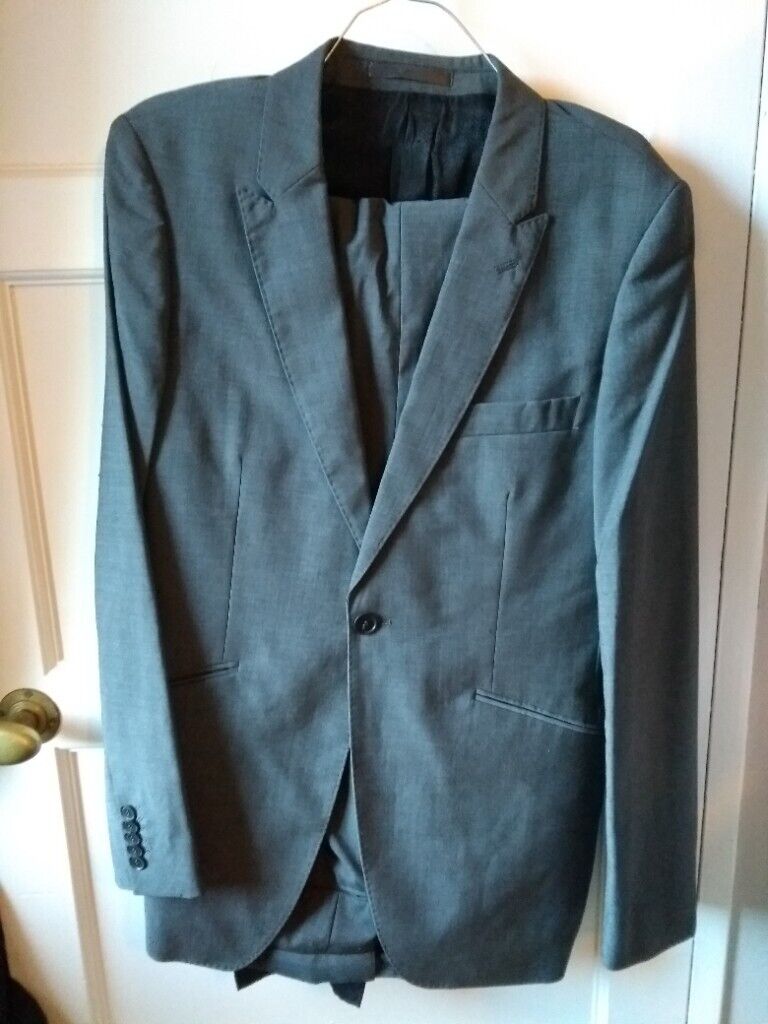 Grey wool 'OneSixFive' suit (38R jacket/33 R trousers)