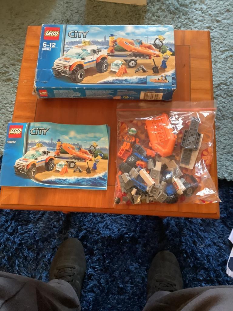 Lego city coast guard 4x4& diving boat 60012 