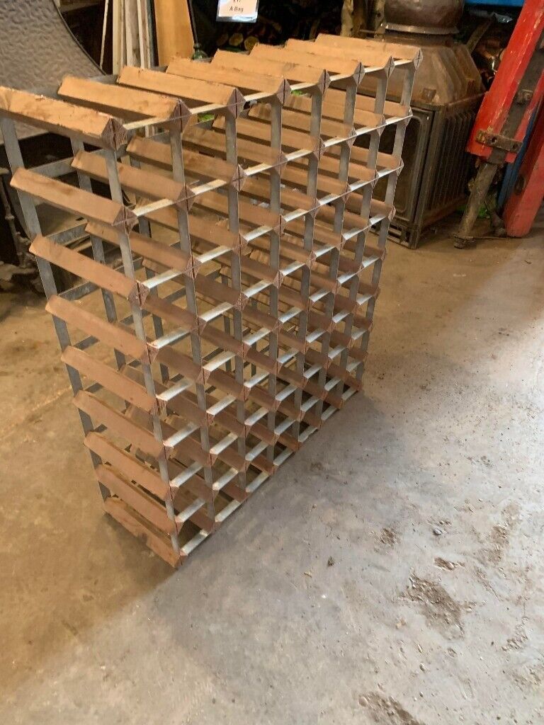 Vintage Wooden & Metal Wine Racks 4x available  2 x Different Sizes From £60