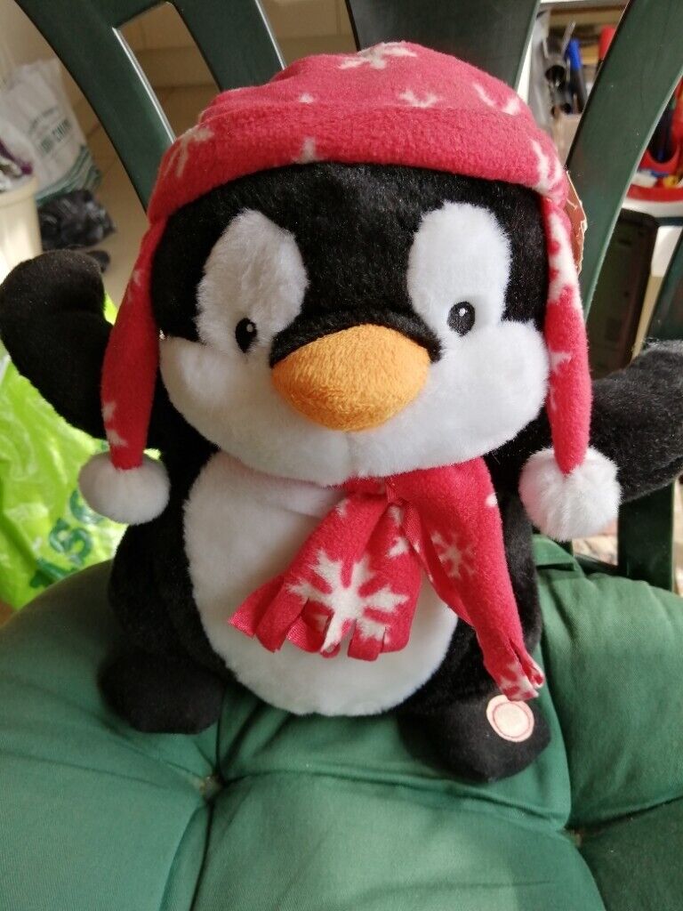 24 cm Animated Penguin, soft toy 