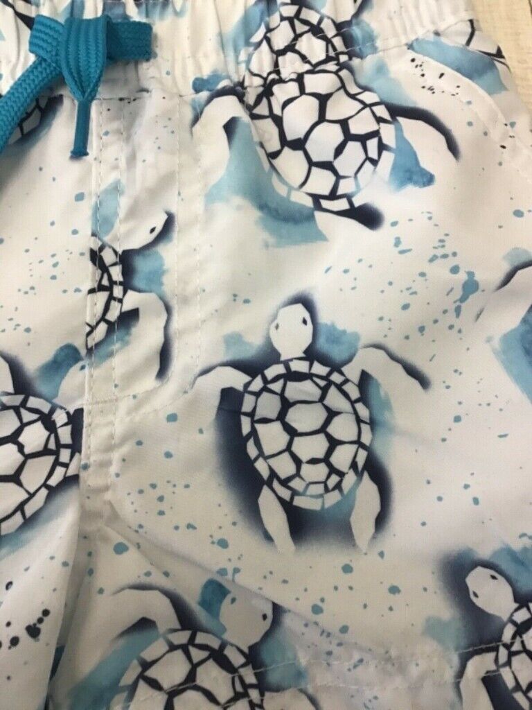 New Minoti Boys Turtle Print Swimming Shorts.