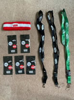 9 x VANS mix amenities, Hair-band, Badges, Straps (£10 for all)