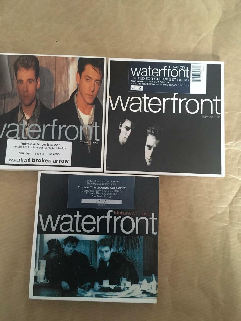 3 boxed 7 “ vinyl limited edition waterfront records new