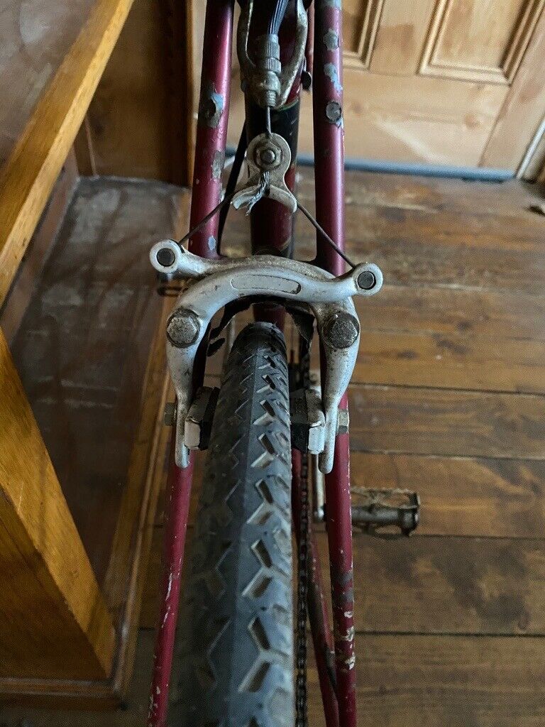 Very rare vintage Viking Ladies' bike, dark red, mid-century, in working order 