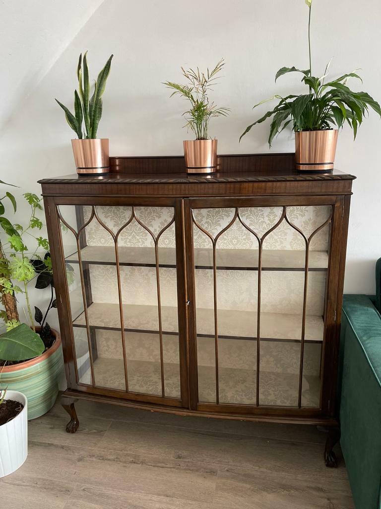 image for Antique Mohagano display cabinet