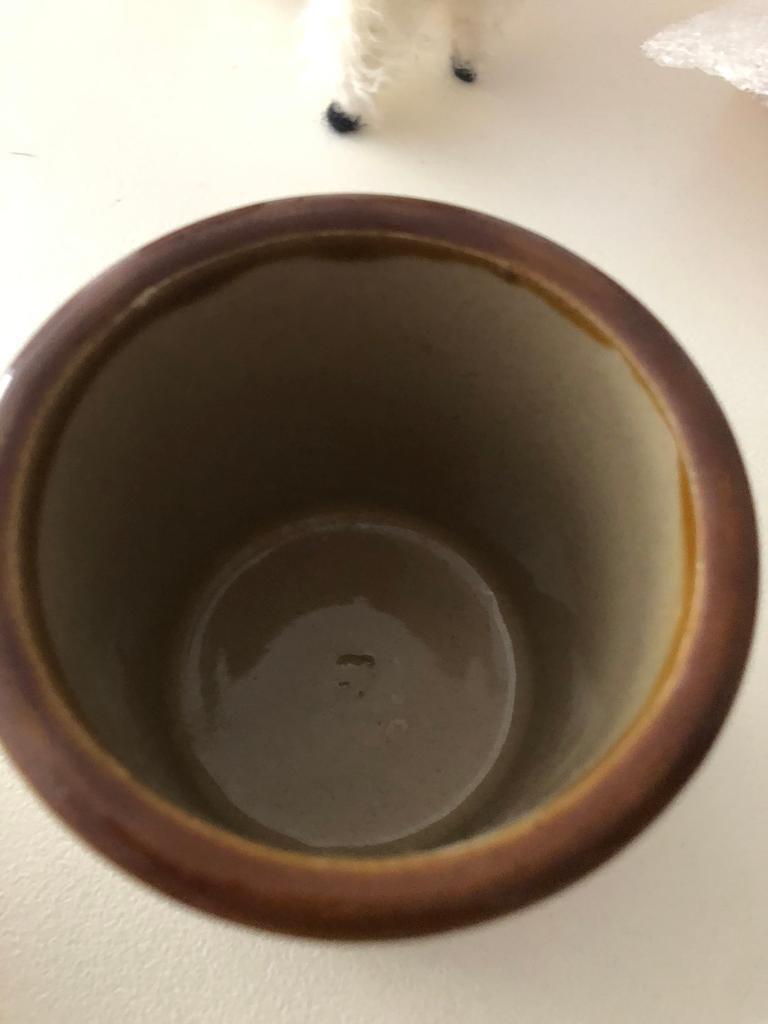 Small vintage stoneware jar 