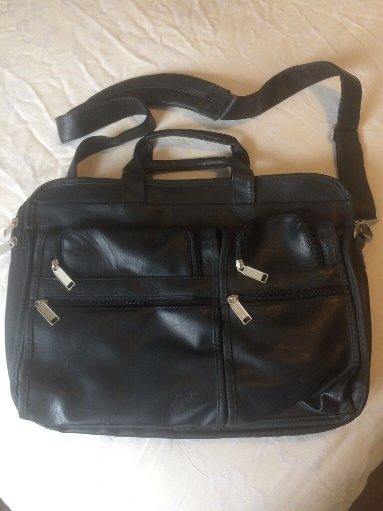 Laptop leather case bag - Can Hold upto 19inch laptop
