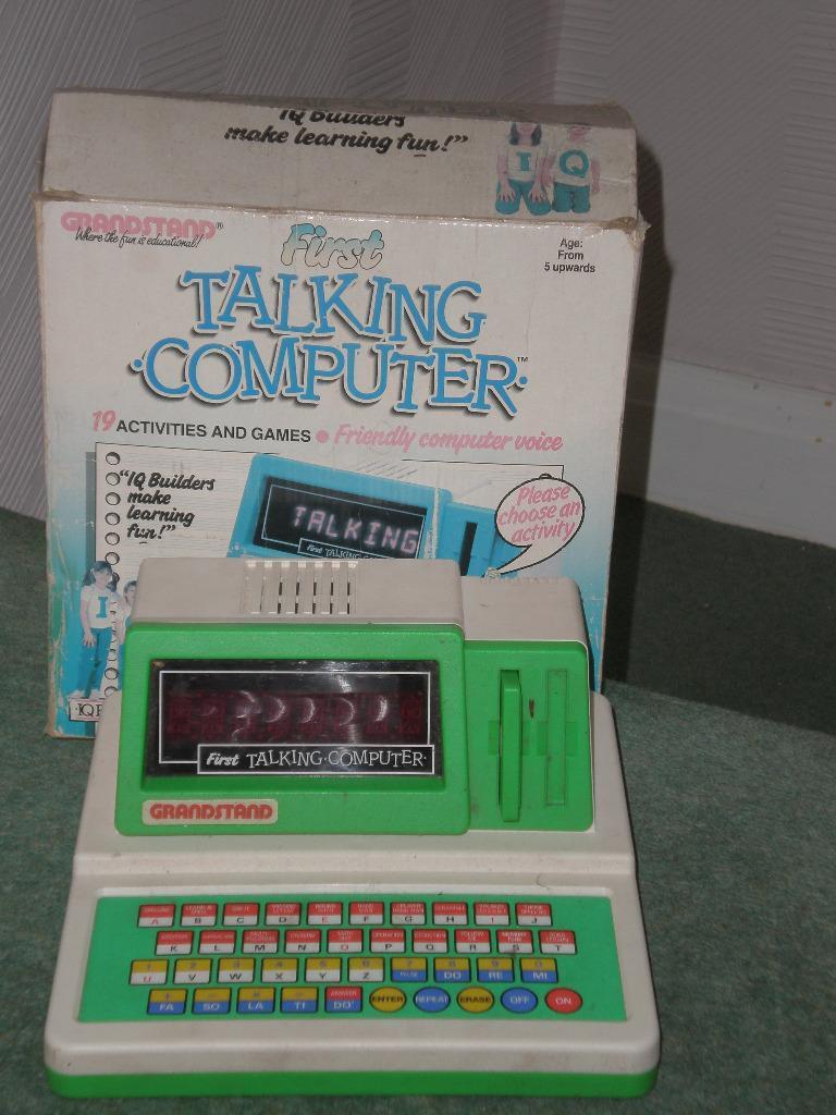 1980's Childrens Toy: Grandstand, Talking Computer - Original Box