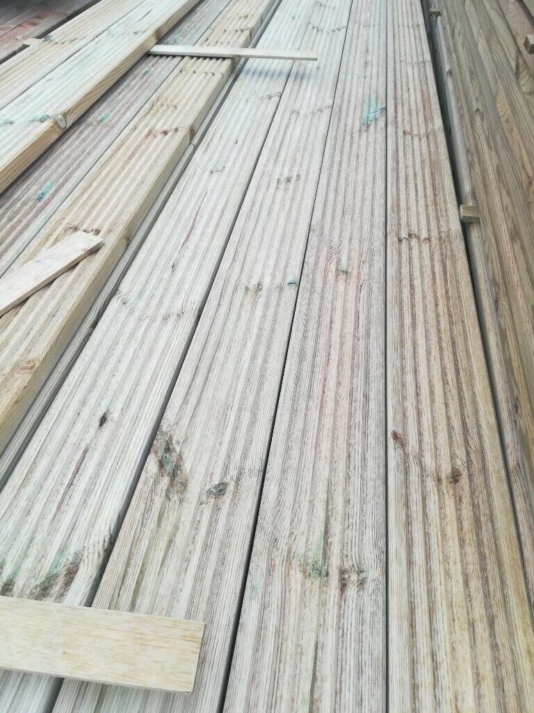 NEW Decking boards 4.8m long x 145mm x 28mm (boards, timber joists 4.2m 3.6m 2.4m 32mm