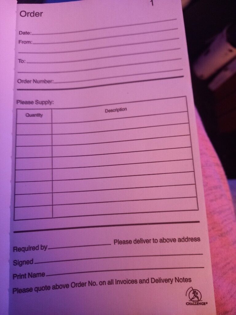 Duplicate order books x 7