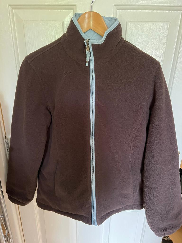 image for Ladies Reversible Jacket Brown fleece or Aqua padded
