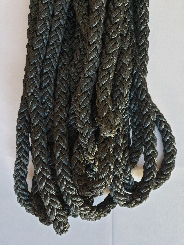 Liros Squareline – PES, 8 Plaited Octoplait, Black, 24mm Mooring Rope/Warp (Part No: 01049-2400) 