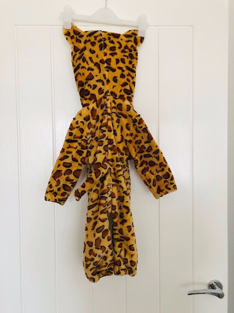 Hooded Leopard Romper 2-6 months New with Tags