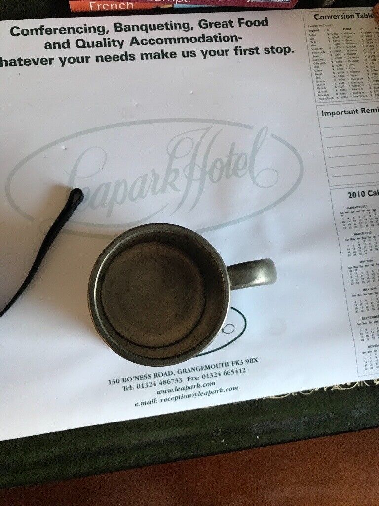 Vintage Rand 3533 Half Sized Pewter Mug