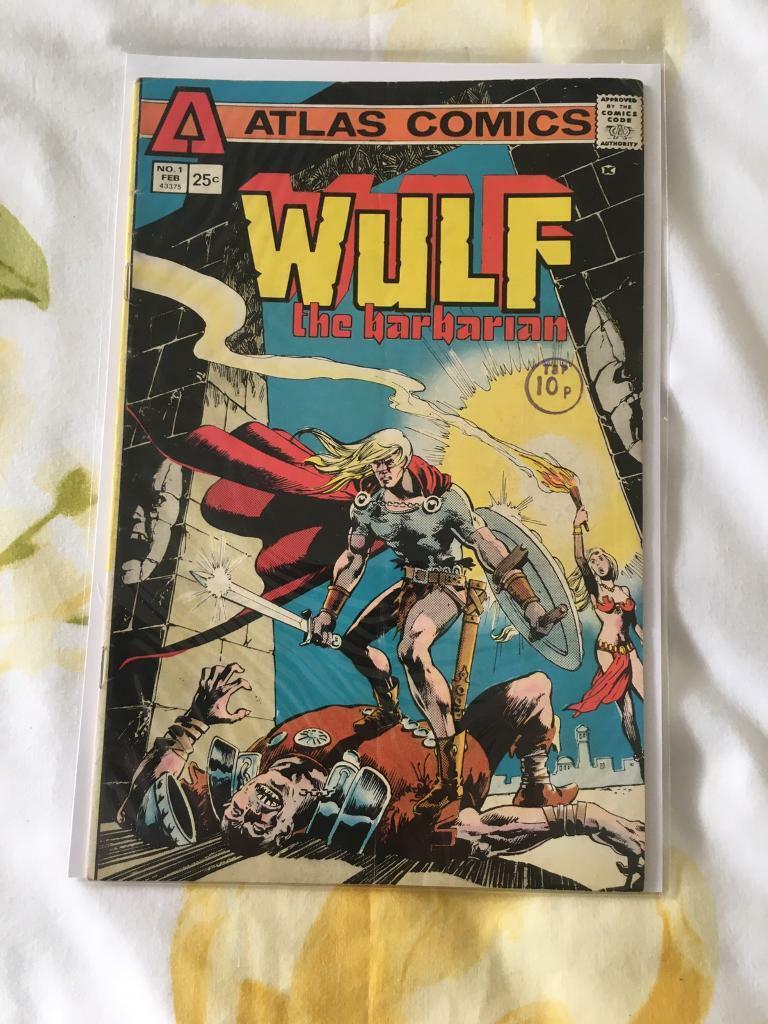 Wulf #1 1975 Atlas Comics original 