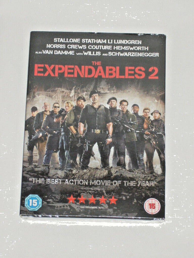 image for DVD FILM THE EXPENDABLES 2 THE BEST ACTION MOVIE OF THE YEAR 5* RATED STATHAM LI