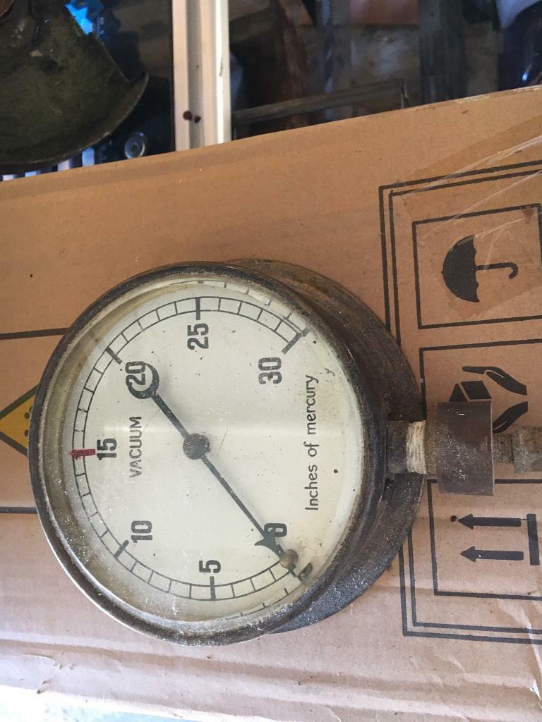 image for 1950/60’s Brass mercury pressure gauge