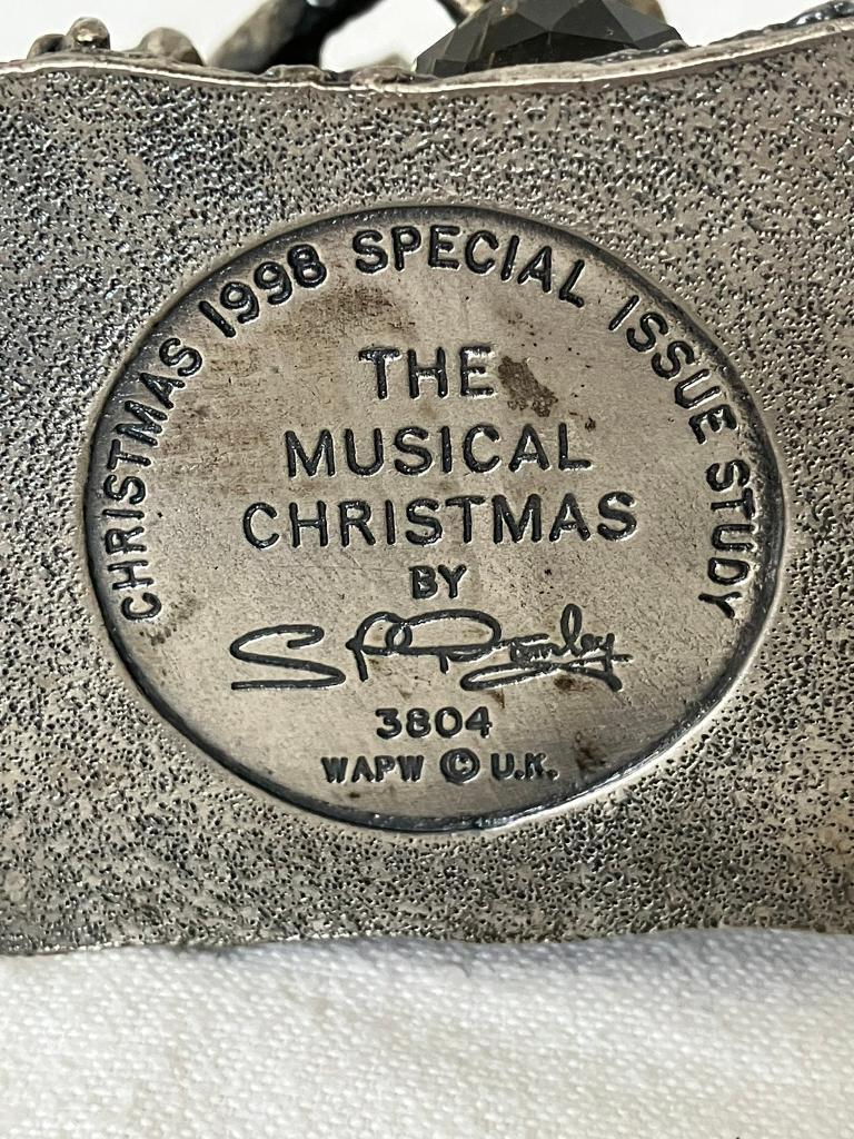 Myth and Magic Tudor Mint Pewter Dragon Collectable Sculpture THE MUSICAL CHRISTMAS 