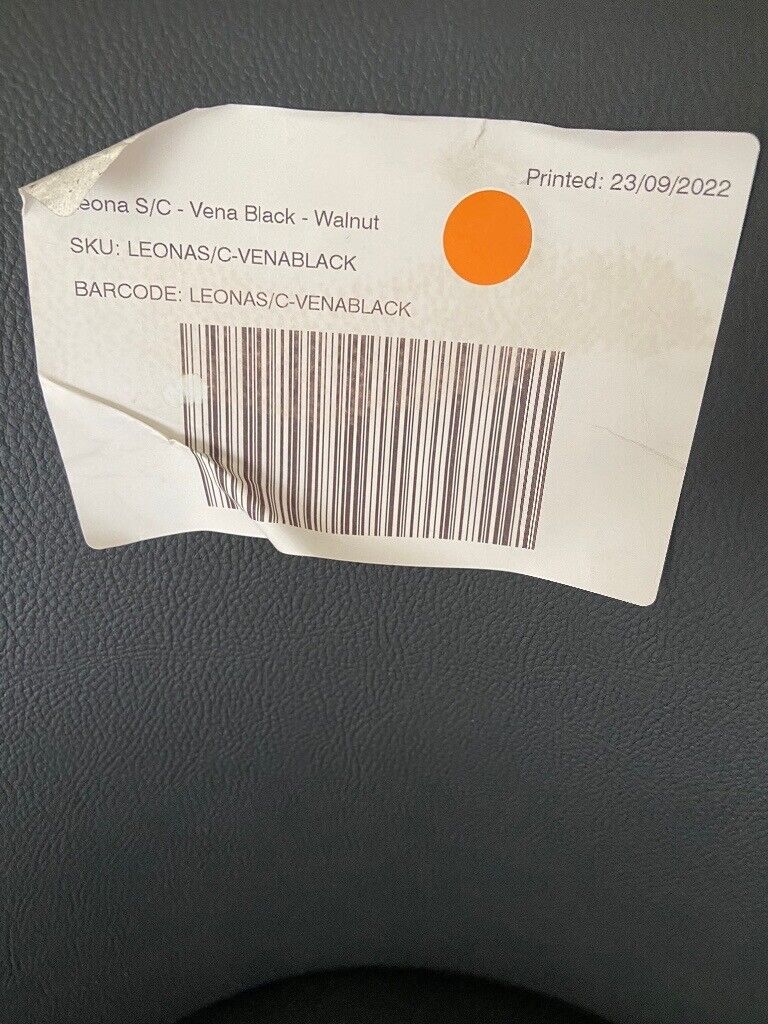 Vena black leather walnut hard wood new
