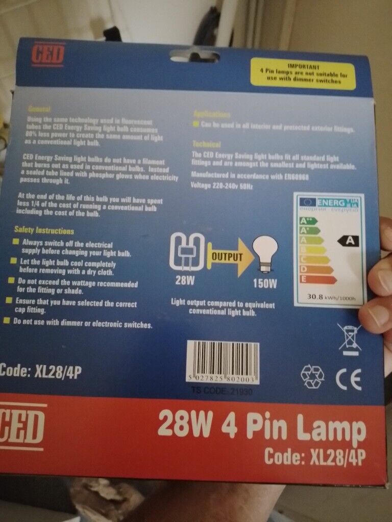 4 pin lamp
