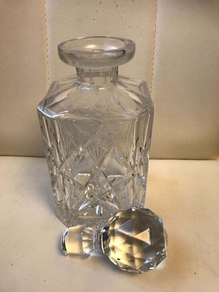 CRYSTAL DECANTER .BOHEMIA 