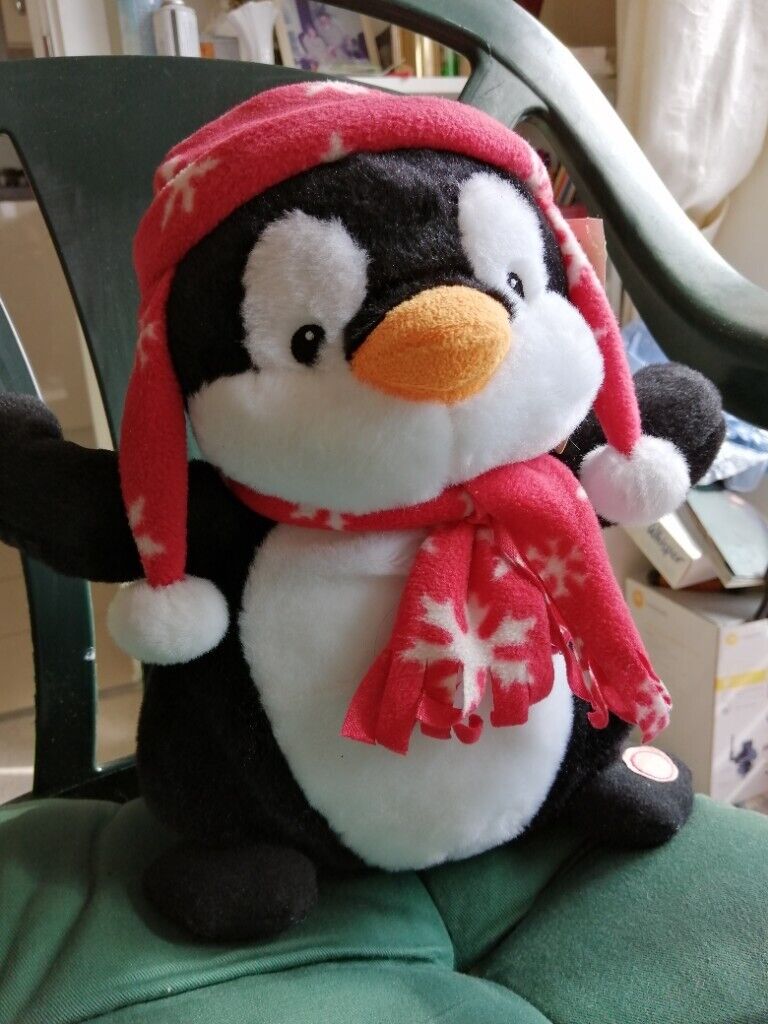 24 cm Animated Penguin, soft toy 