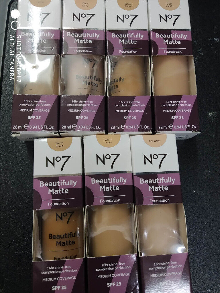 image for Boots N07 BEAUTIFULLY MATTE FOUNDATION 28ml Medium Coverage SPF25 Choose Colour Required