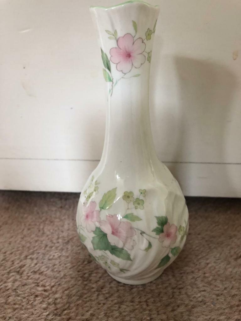 3 small China Bud Vases: Staffordshire, Paragon, Oakley China (Chichester)