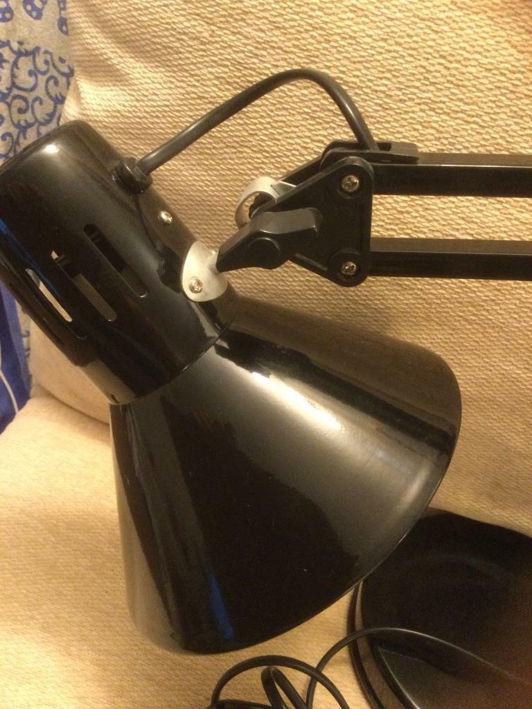 Black Angle-poise Table Lamp 