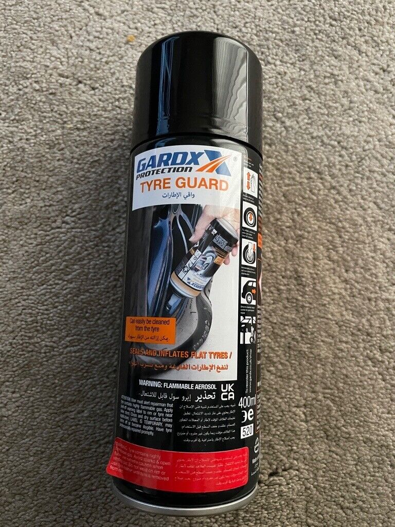 image for GardX Emergency Tyre Repair Sealant/ Inflator Spray Oct/26 *NEW*