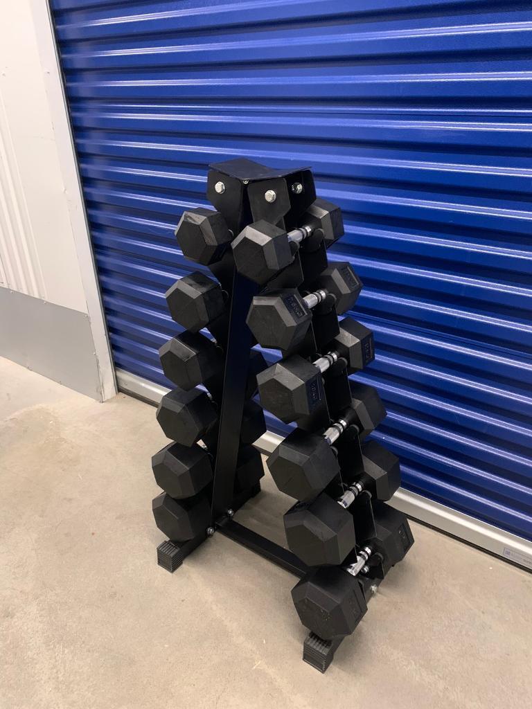 5kg-20kg Hex Dumbbell With 6 Pair Rack 