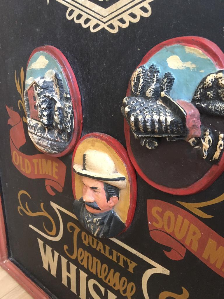 Vintage Advertising 3D Wooden Pub Sign Jack Daniels