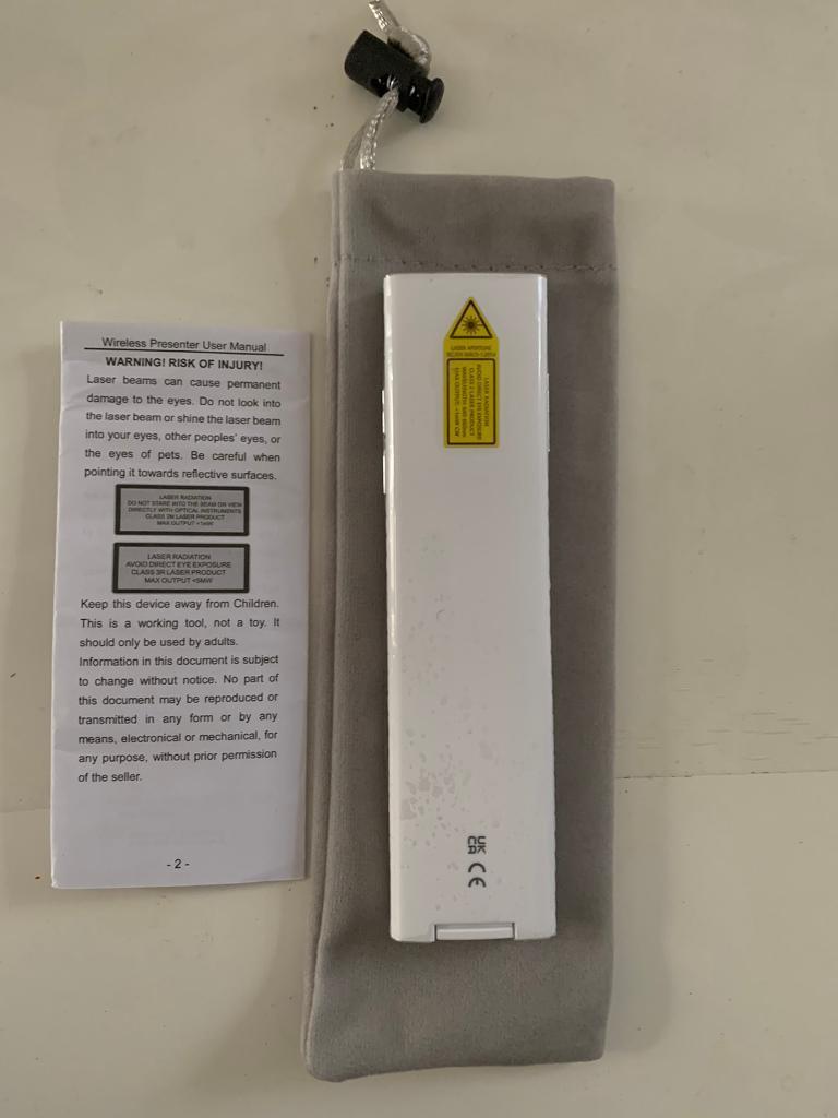 Norwii N99 wireless rechargeable presenter with Air Mouse