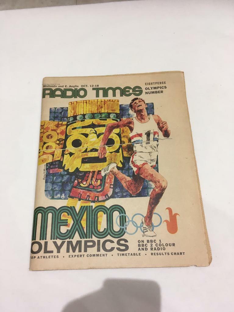 Vintage Olympic edition of Radio Times 1968