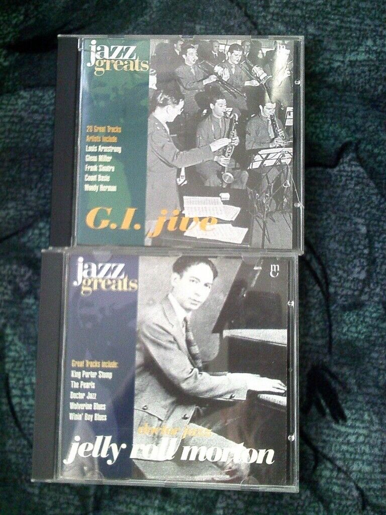 image for 2 'JAZZ GREATS' CDs - JELLY ROLL MORTON & 'G. I. JIVE' - VARIOUS ARTISTS