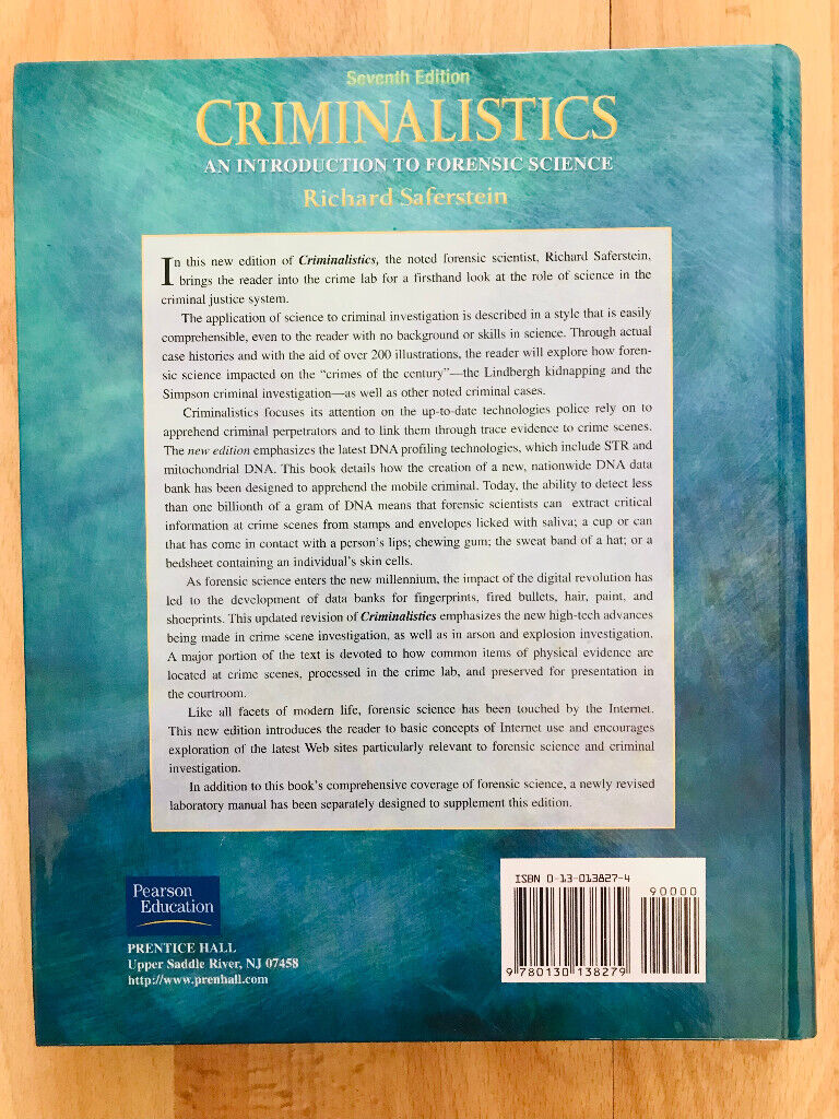 Criminalistics: An Introduction to Forensic Science: Seventh Edition