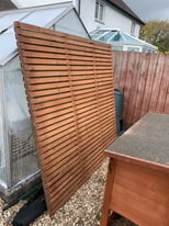 Slatted fence panel 1 year old