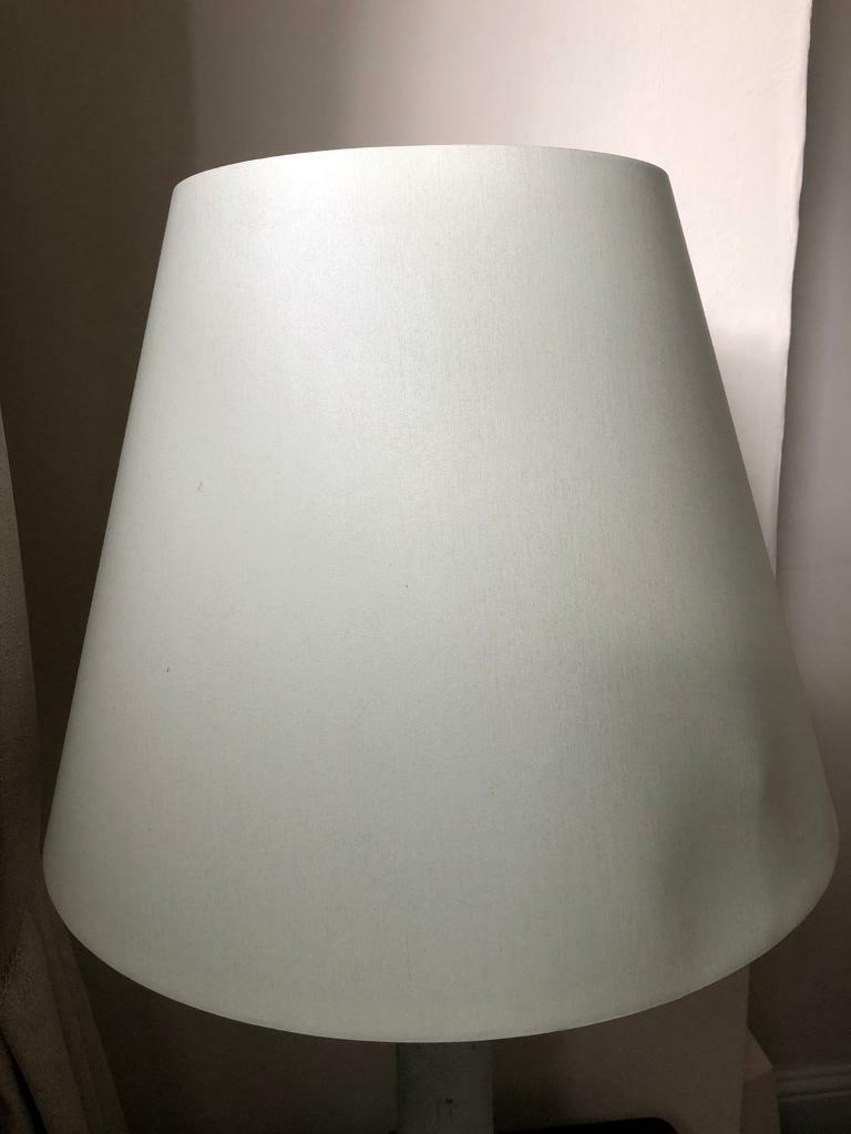 Very Large light green lamp shade. Collect Chichester