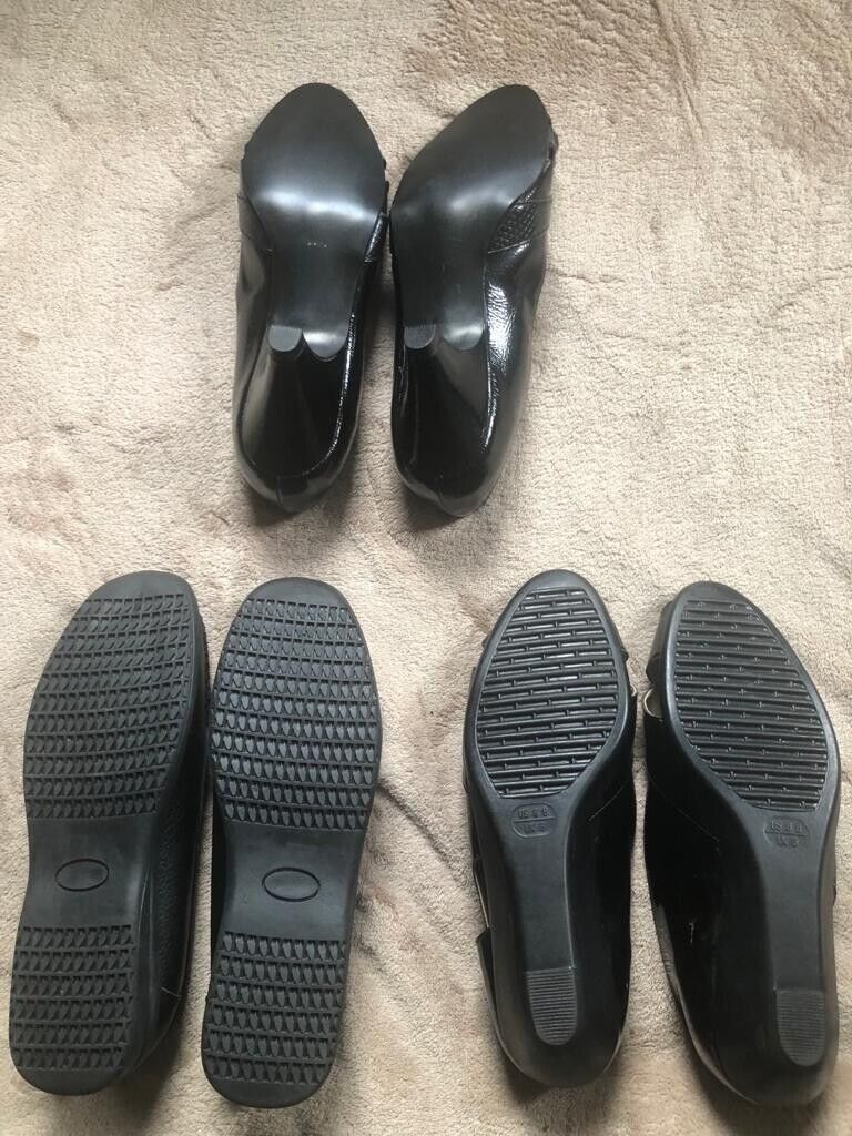 Bundle of 3 pairs Ladies' shoes; CLIFFORD JAMES, TLC, RED HERRING, all size 6