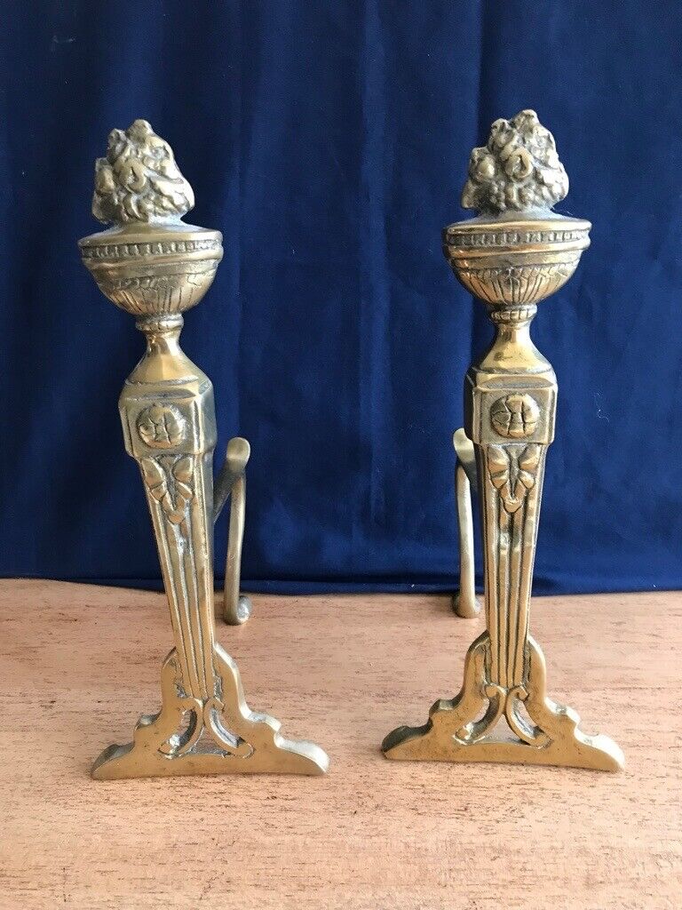 Antique Brass Fireplace Companion Set