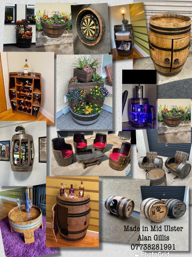 Whiskey and wine barrel 